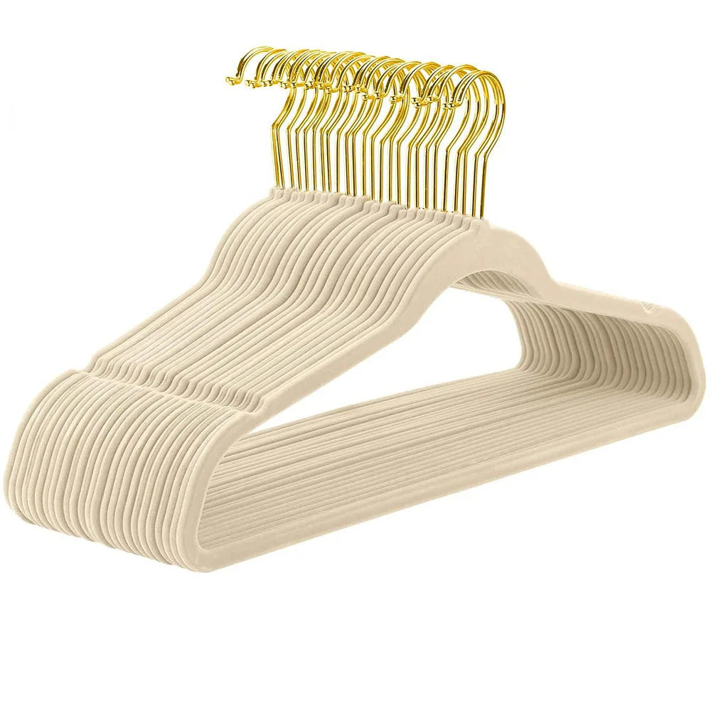 DecorBites™ 45CM Flocking Hanger: Non-Slip Velvet Trousers Rack for Clothing Store