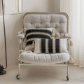 DecorBites™ Jacquard Crochet Pillow Covers with Tassels - 60X60 Large Size Decorative Home Pillows