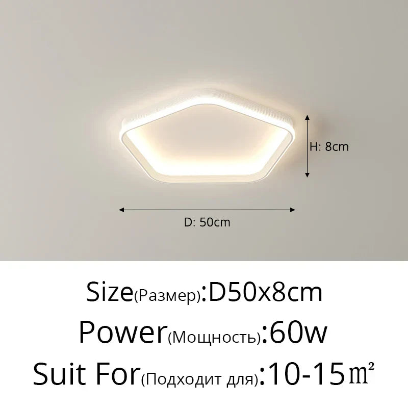 ثريا سقف LED DecorBites™ لغرفة المعيشة والمطبخ وغرفة الطعام وغرفة الدراسة، إضاءة داخلية عصرية