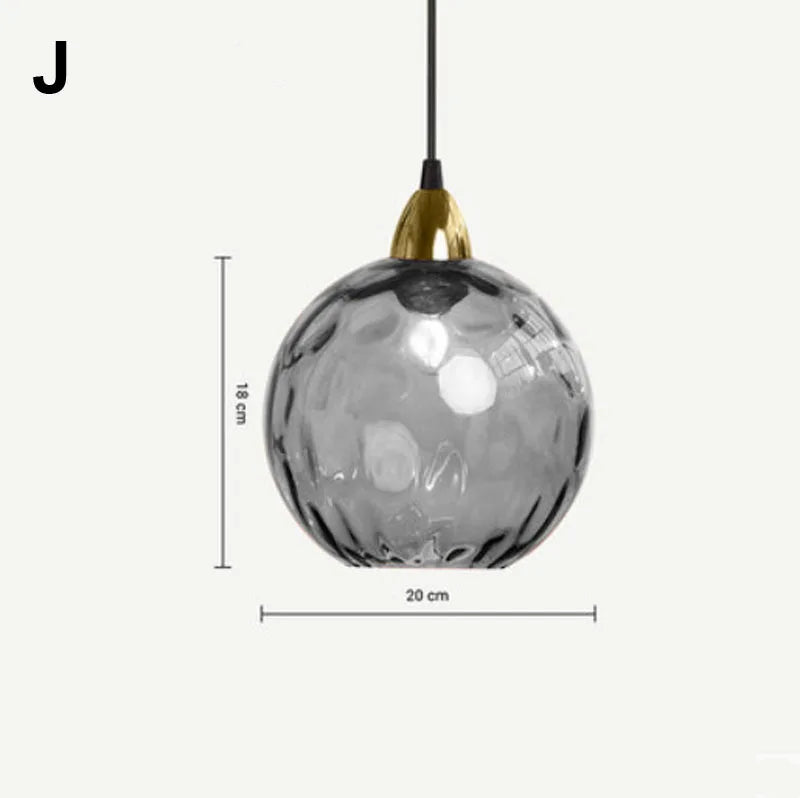 DecorBites™ Glass Ball Lustre Pendant Lights - Modern Nordic Design for Kitchen, Bedroom, or Restaurant