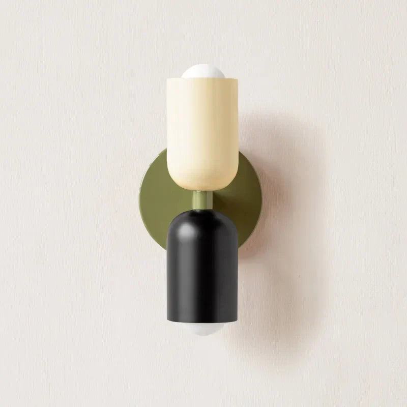 DecorBites™ LED Wall Lights Colorful Iron Double Heads Modern Bedside Lamp