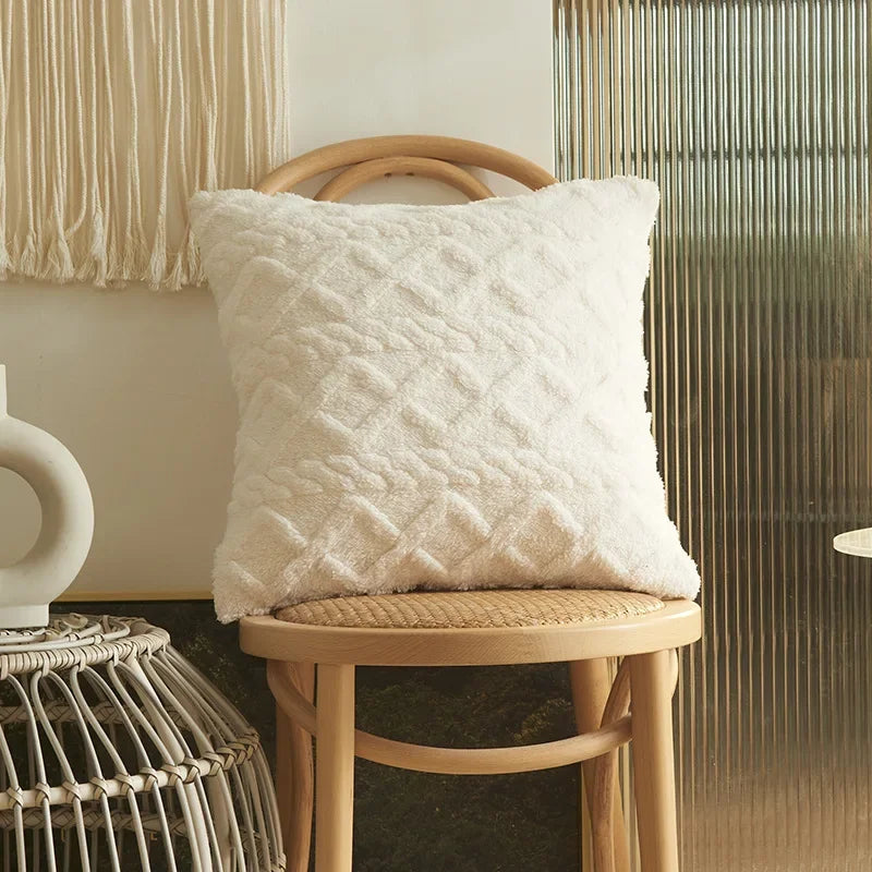 DecorBites™ غطاء وسادة بتصميم شرابات من الدانتيل ومزخرف لكرسي المكتب/الأريكة