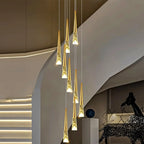 Modern Crystal Staircase Chandelier Pendant Light