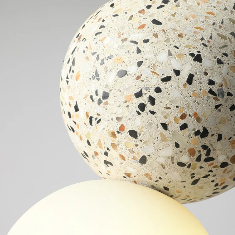 Nordic Glass Pendant Light With Iron Finish
