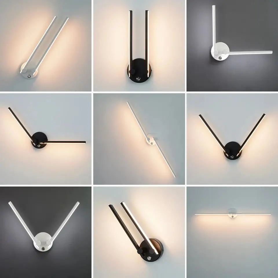 DecorBites™ Double Arm Adjustable LED Wall Light for Living Room and Bedroom
