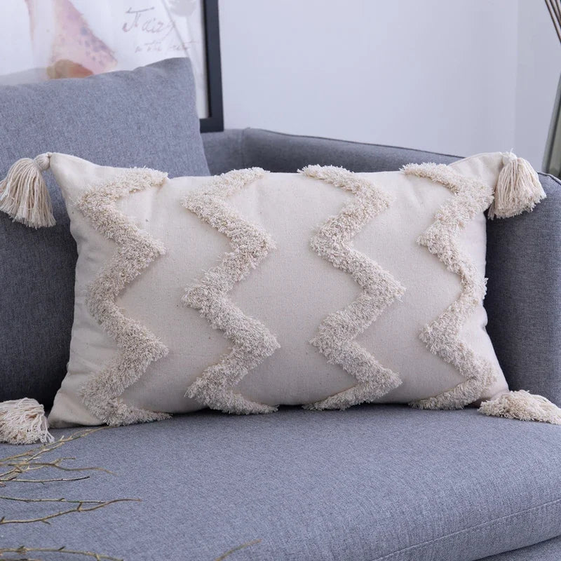 DecorBites™ غطاء وسادة بتصميم شرابات من الدانتيل ومزخرف لكرسي المكتب/الأريكة