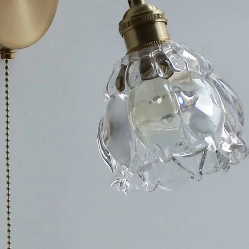 DecorBites™ Clear Glass LED Wall Sconce Modern Rotate Stair Light