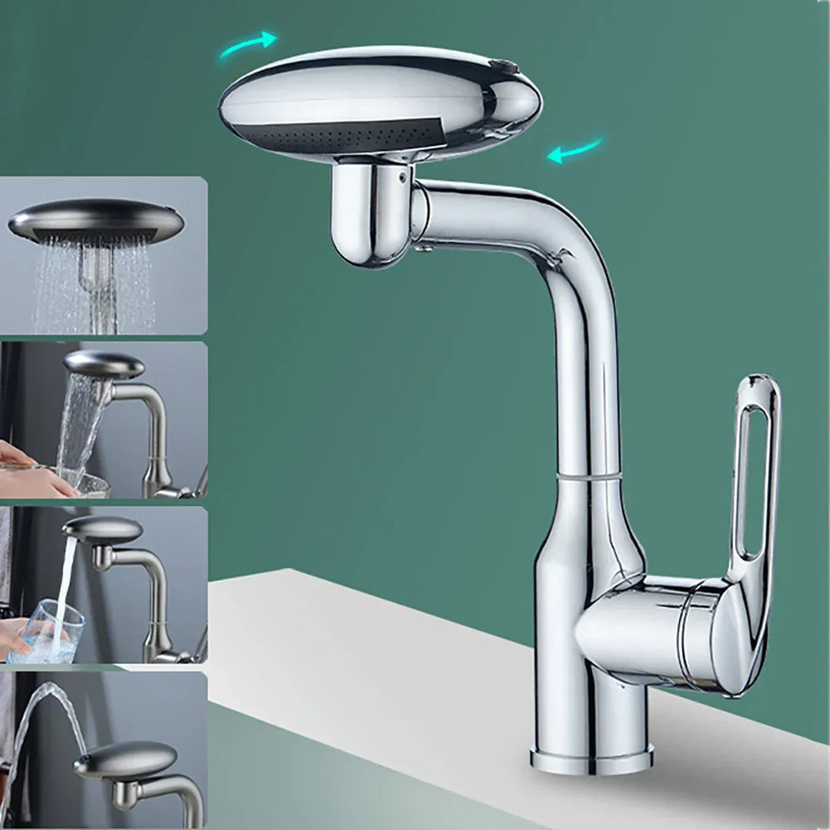 DecorBites™ 360° Rotation Stainless Steel Multi-Function Faucet with 4 Water Outlet Modes