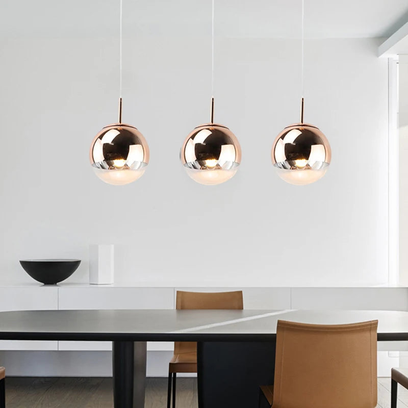 Nordic Gold Ball Pendant Light