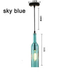 Nordic Glass Beer Bottle Pendant Light