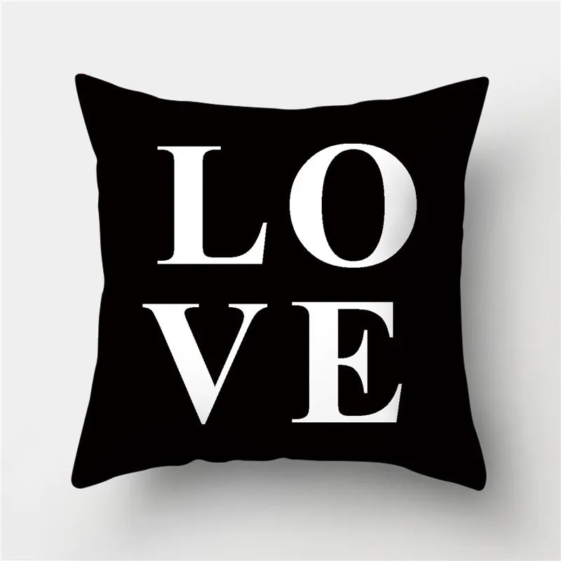 DecorBites™ Geometric Stripes Pillowcase 45x45cm Polyester Cushion Cover for Living Room