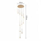 Modern Crystal Pendant Light With Adjustable Height