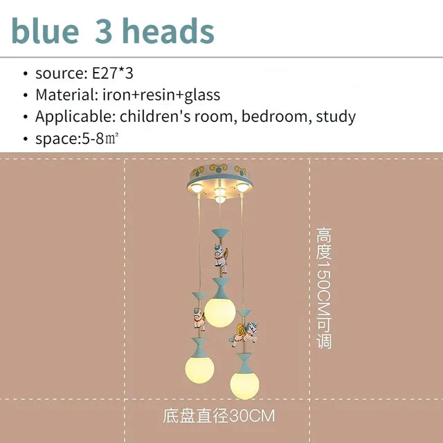 DecorBites™ Creative Unicorn LED Pendant Ceiling Light for Children's Room