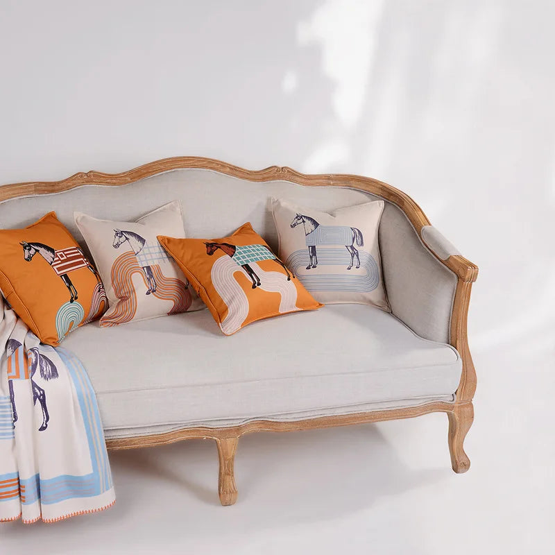 DecorBites™ 45x45 Square Throw Pillowcase - Luxury Fashion for Living Room and Sofa Decor