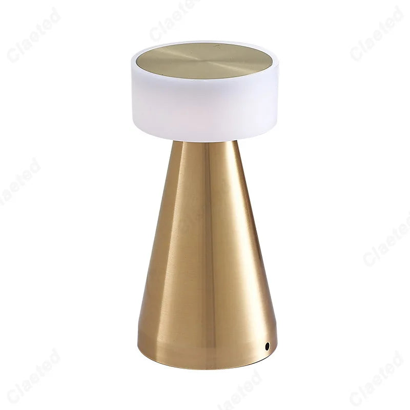 مصباح طاولة LED من DecorBites™: مصباح ليلي يعمل باللمس وقابل لإعادة الشحن عبر USB