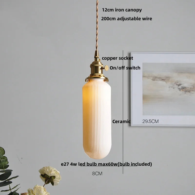 DecorBites™ Black Ceramic LED Pendant Lights - Modern Nordic Style Hanglampen