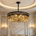 Contemporary Crystal Chain Pendant Light
