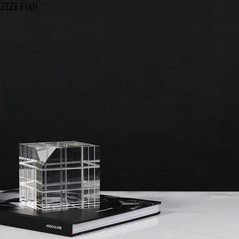 DecorBites™ Crystal Magic Cube Desk Ornament Sculpture DecorationCrafts
