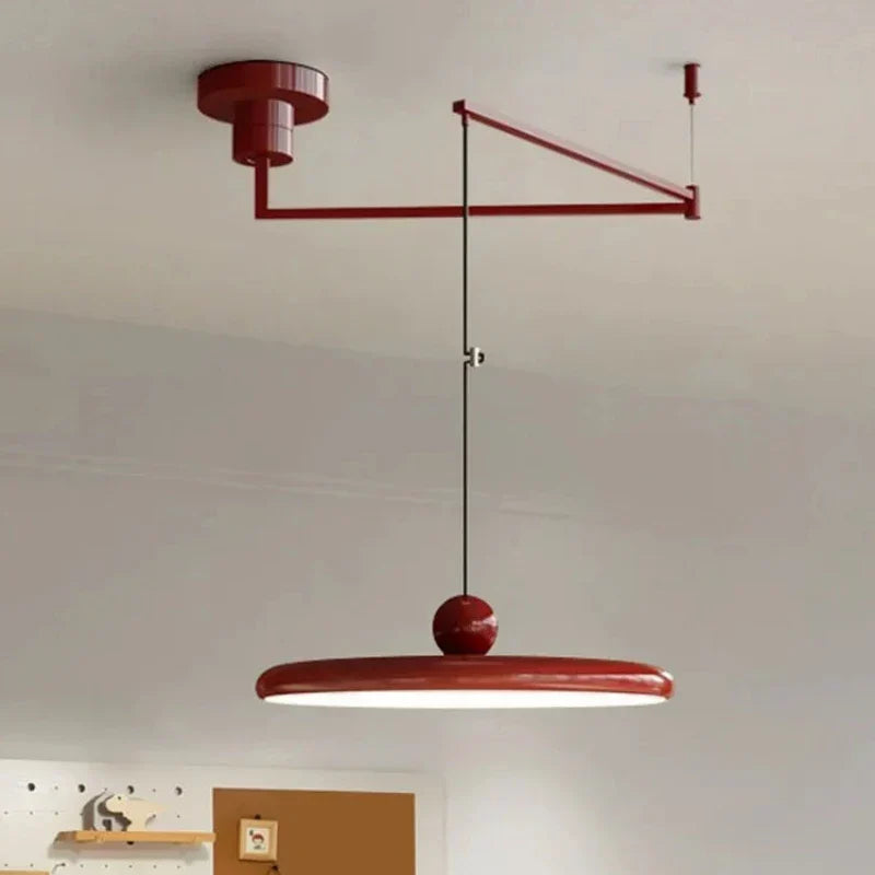 ثريا ديكور بايتس™ LED بتصميم حديد كريمي لغرفة النوم وغرفة المعيشة