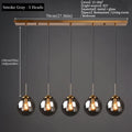 Modern Luxury Metal Chandelier Nordic Creative LED Glass Pendant Lamp Living Room Dining Room Bedside Simple Small Hanging Lamp