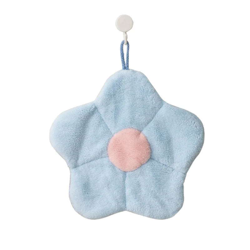 DecorBites™ Coral Fleece Hand Towels: Thick, Breathable, Super Absorbent Dishcloth for Kitchen & Bathroom