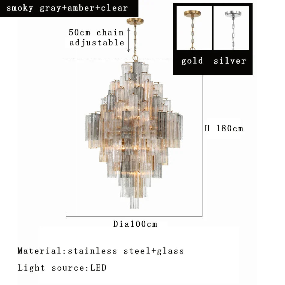DecorBites™ Big White Glass Ceiling Pendant Lights for Home Decor Hanging Lamp