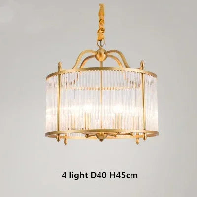 مصباح سقف معلق LED من الزجاج النحاسي الذهبي من DecorBites™