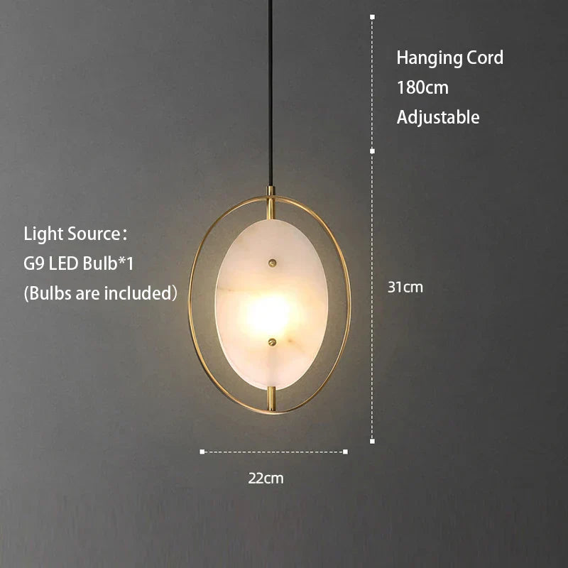 DecorBites™ Crystal LED Ceiling Chandelier | Modern Bedroom Pendant Lamp