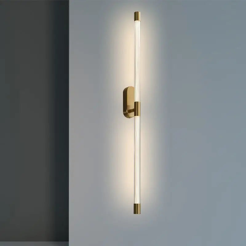 مصباح حائط DecorBites™ Gold Geometric Lines لديكور غرف النوم والمعيشة