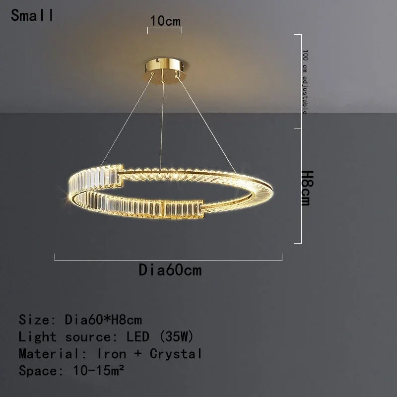 ثريا كريستال LED من DecorBites™ لعام 2025: إضاءة سقف أنيقة للمنزل والفنادق والمطابخ