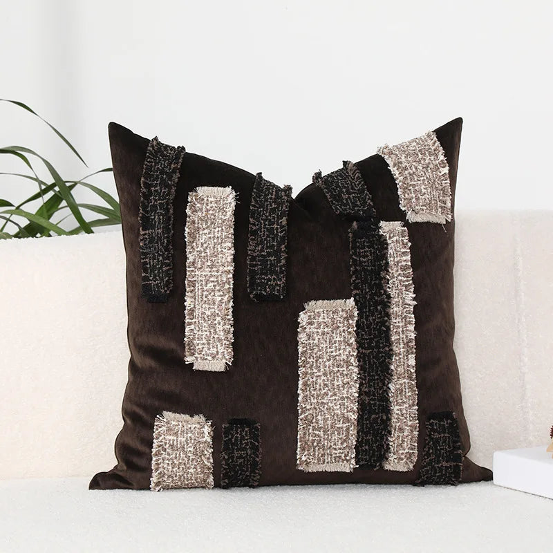 DecorBites™ غطاء وسادة بوهو فاخر 45x45 سم