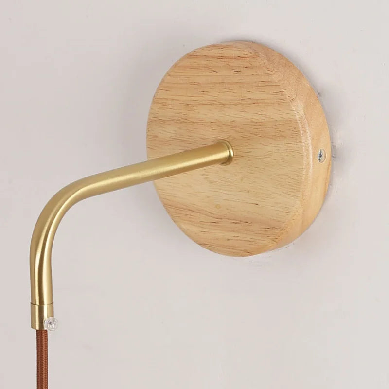 DecorBites™ Clear Glass LED Wall Light with Pull Chain Switch