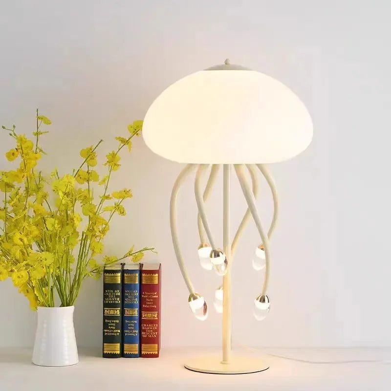 DecorBites™ مصباح قنديل البحر Kawaii LED لديكور وإضاءة غرفة النوم