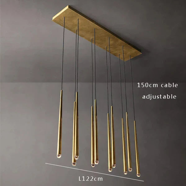 DecorBites™ Crystal Water Drop Ceiling Chandelier for Classic Living Room Decor