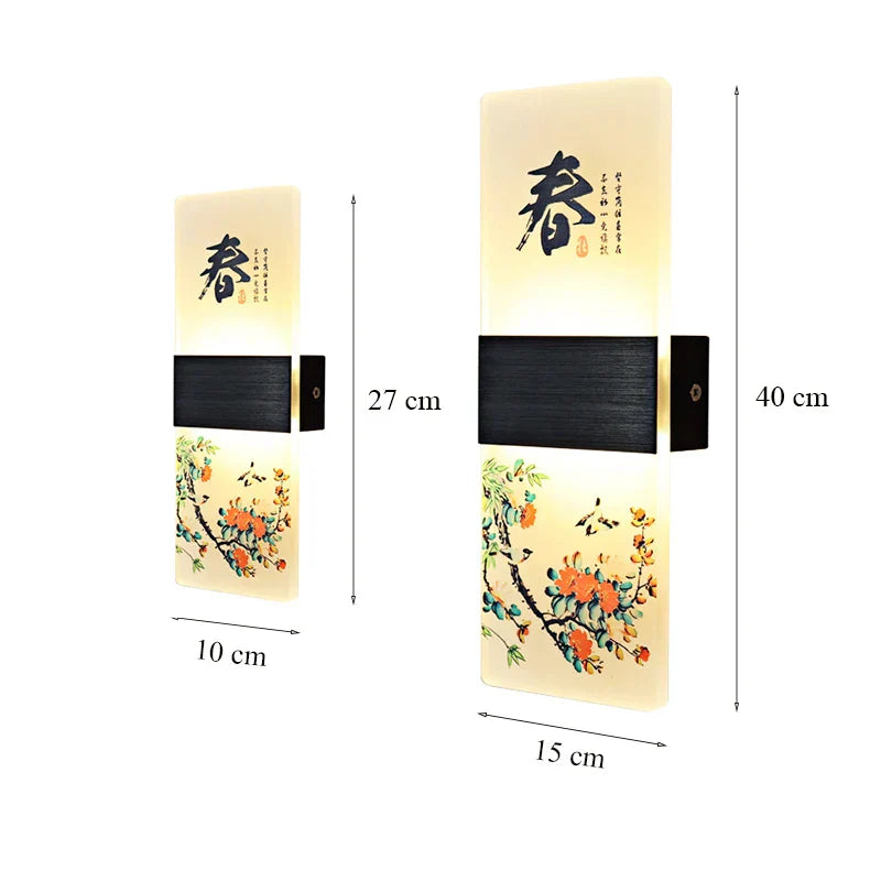 DecorBites™ Acrylic Shade LED Square Wall Lamp for Home Decor