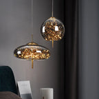 Nordic Star Glass Pendant Light With Long Cord