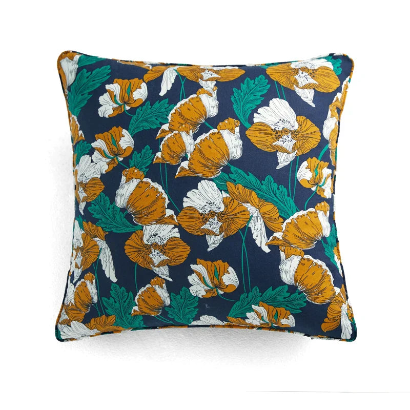 DecorBites™ Circus Retro Throw Pillow Cover with Tassels 45x45 Eclectic Home Decor