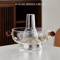 DecorBites™ Glass Hotpot: Thickened Heat-Resistant Crystal Pot for Home, Camping, Steaming & Boiling