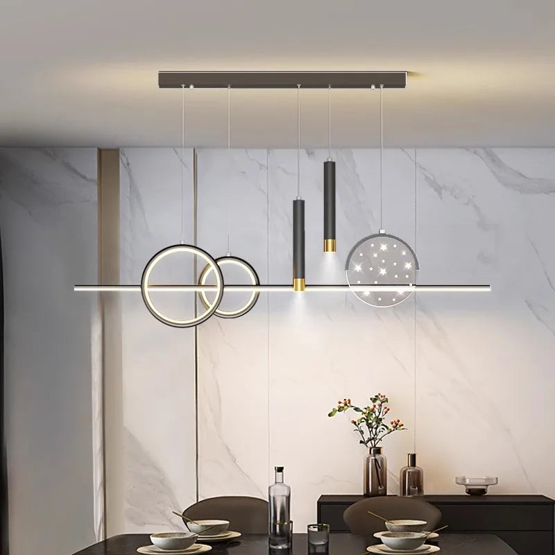 ثريات DecorBites™ LED المتدلية لغرف المعيشة والطعام العصرية