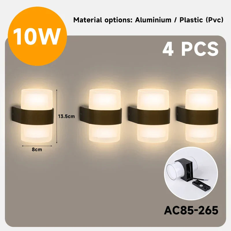 DecorBites™ LED Wall Lamp: Interior & Exterior HomeDecor Light for Courtyard, Stair, Bedroom & Garden