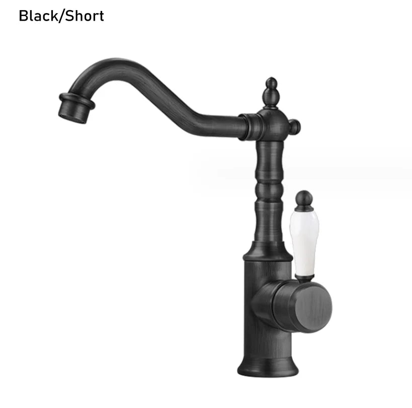DecorBites™ Gold Luxury Kitchen Faucet for Household Sink, Hot and Cold Water Mixer