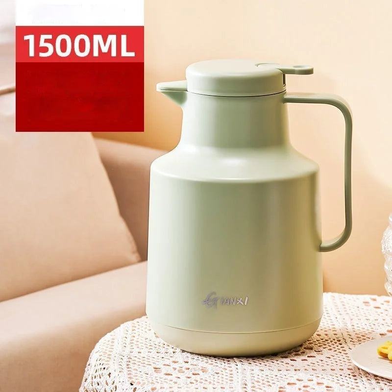 DecorBites™ 1.5L Thermal Insulation Vacuum Coffee Pot Glass Liner - Large Capacity