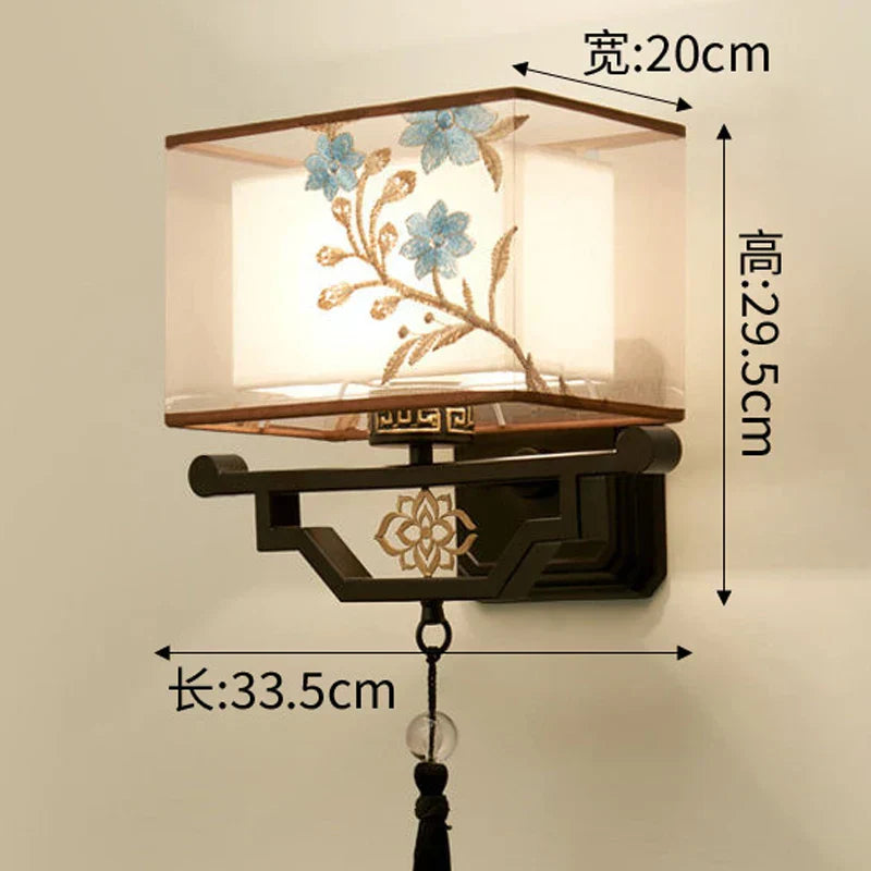 DecorBites™ مصباح حائط قماشي أنيق لغرفة المعيشة وغرفة النوم، وحدات إضاءة LED حديثة