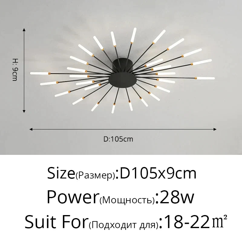 DecorBites™ Acrylic LED Ceiling Lights for Bedroom Hall Living Kids Room Lamps