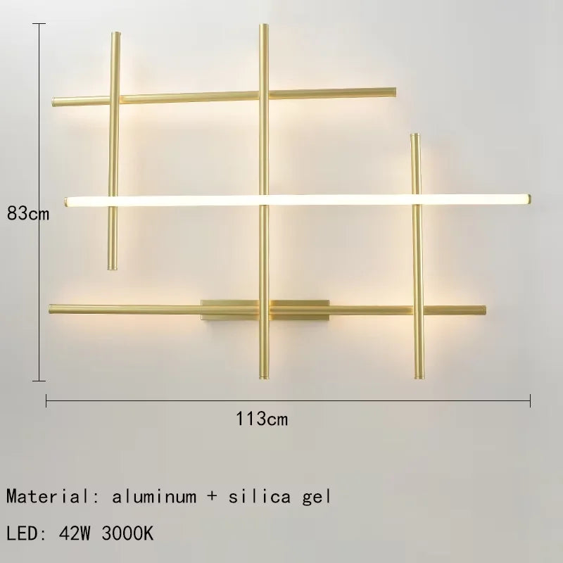 DecorBites™ ثريا سقف خطية LED ثريا غرفة طعام فاخرة بتصميم إيطالي
