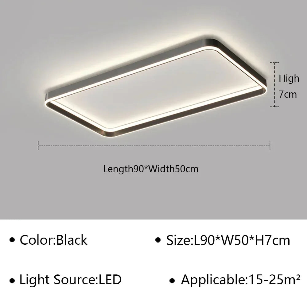 DecorBites™ Geometric LED Ceiling Lamp Chandelier for Living Dining Room Study Bedroom Aisle Balcony