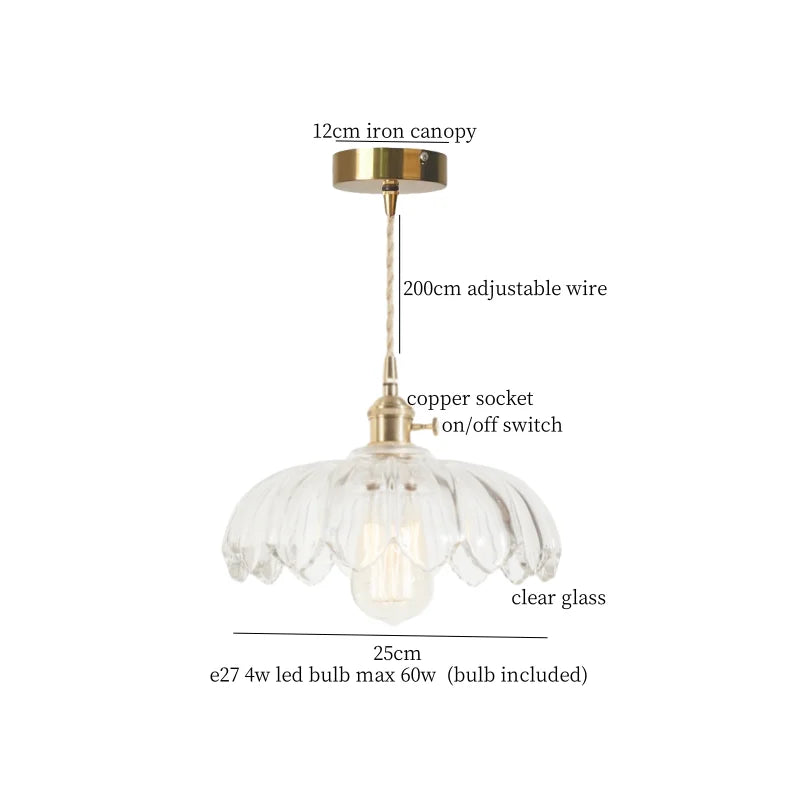 مصباح تعليق LED من الزجاج الأخضر DecorBites™ - مصباح معلق اسكندنافي حديث