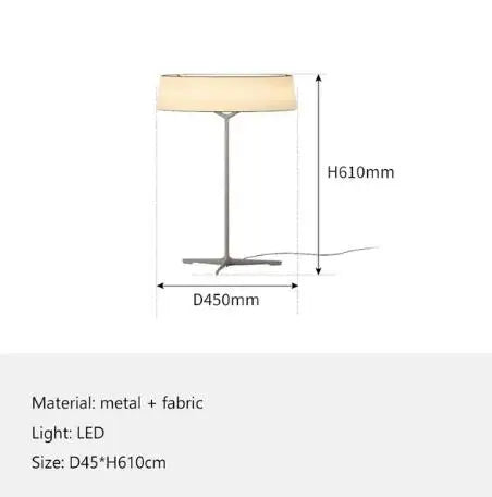 DecorBites™ Italian Design Fabric Floor Lamp for Restaurant Living Room Bedroom