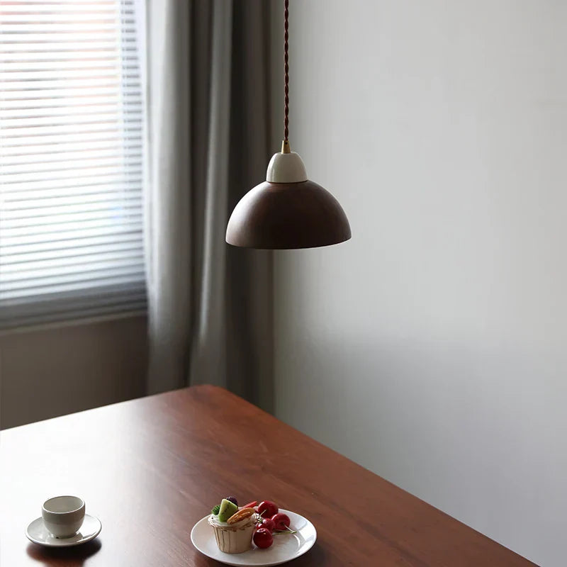 مصباح معلق DecorBites™ سيراميك بتصميم عين الجمل مع LED، مصباح تعليق قابل للتعديل