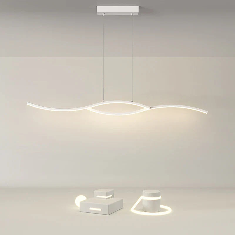 DecorBites™ ثريا معلقة LED: شريط إضاءة نورديك حديث لغرفة الطعام والمطبخ والمكتب وغرفة القهوة